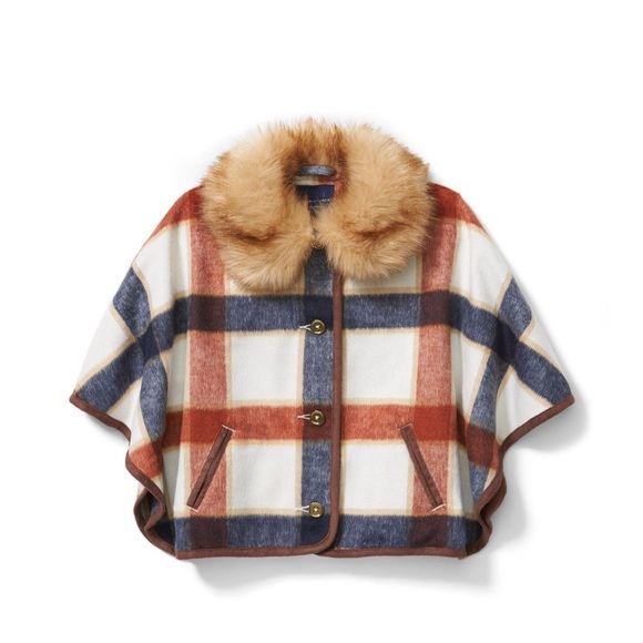 {NWT} Janie & Jack Faux Fur Cape Winter Set - Picture 2 of 10